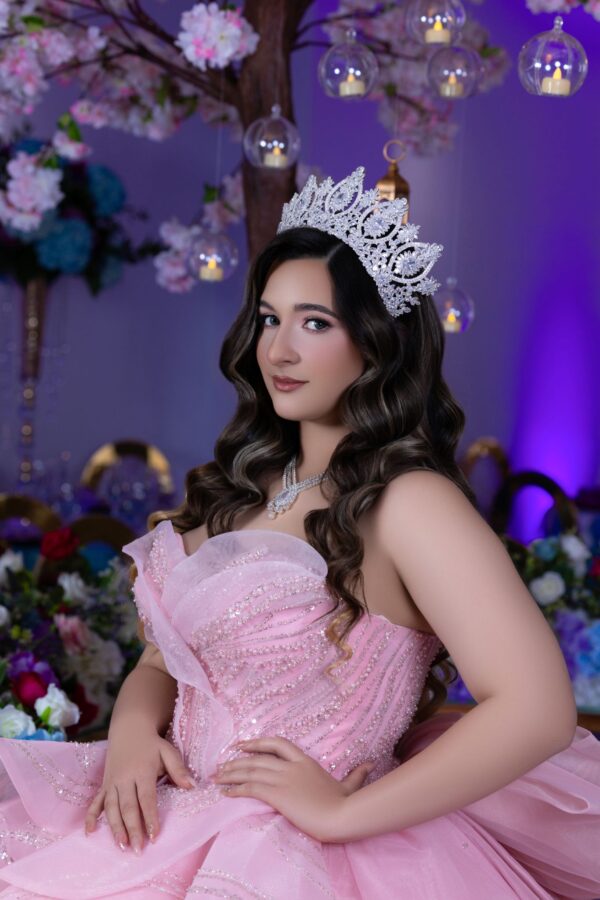Zirconia Silver Tiara Set - Imagen 6