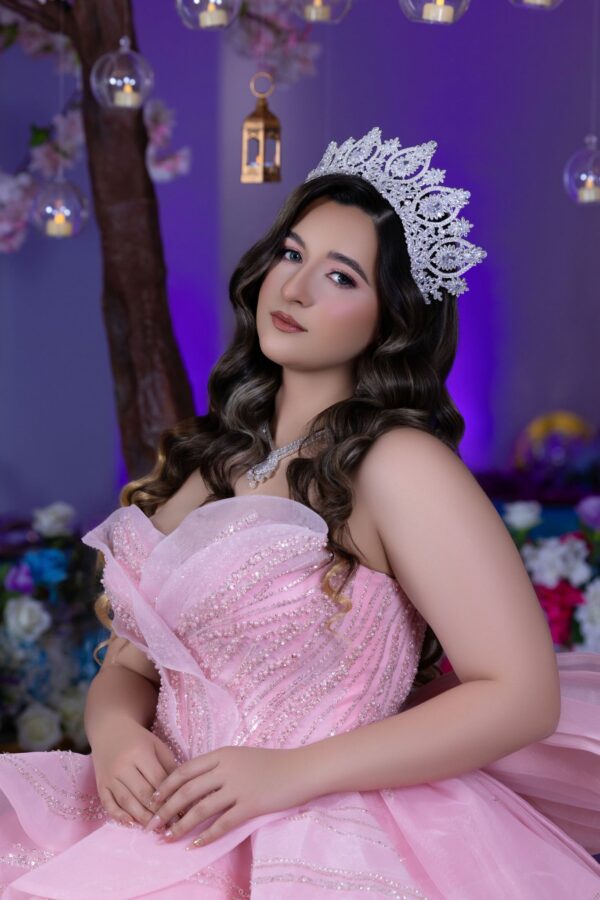 Zirconia Silver Tiara Set - Imagen 2