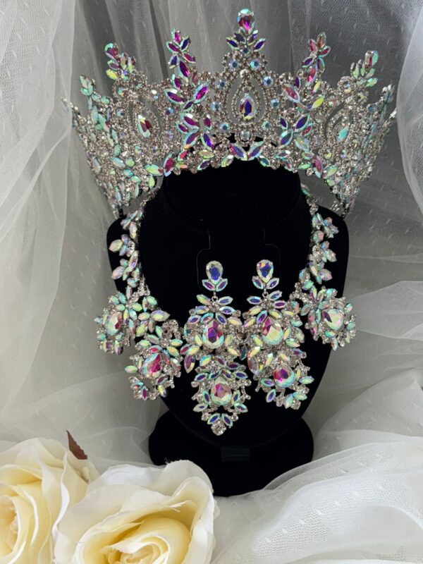 Quinceanera Crystal Tiara Set #1 - Imagen 3