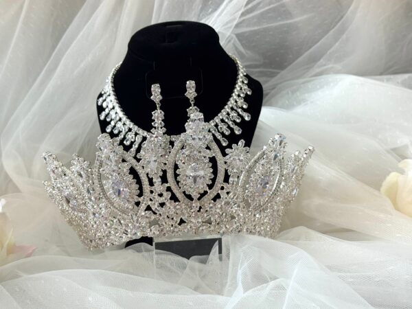 Zirconia Silver Tiara Set - Imagen 10